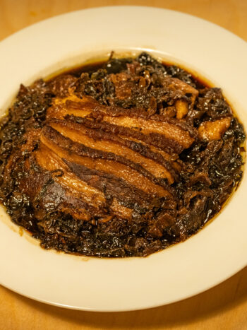 Pork Belly with Preserved Mustard Greens